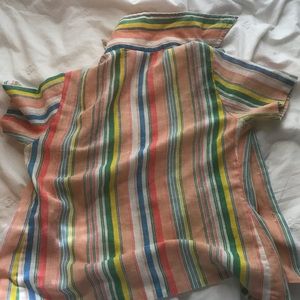 Tops - small, colorful pinstripe button up Tops - small, colorful pinstripe button up